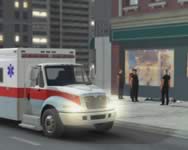 City ambulance car driving 3D jtkok HTML5 jtk