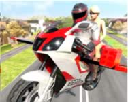 Flying motorbike driving simulator