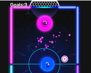 Glow hockey HD 3D játékok ingyen játék