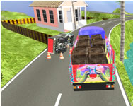 Indian truck driver cargo duty delivery 3D jtkok HTML5 jtk