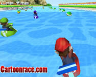 3D jtkok - Mario jetski race