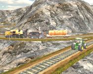 Tractor towing train 3D játékok ingyen játék