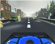 Traffic racer quad bike game 3D jtkok HTML5 jtk