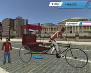 City public cycle rickshaw driving simulator 3D játékok játékok ingyen
