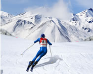 Downhill ski 3D játékok HTML5 játék