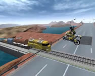 Highway traffic moto stunt racer game online