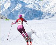 Slalom ski sport játék 3D játékok HTML5 játék