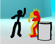Stickman street fighting 3D 3D játékok HTML5 játék